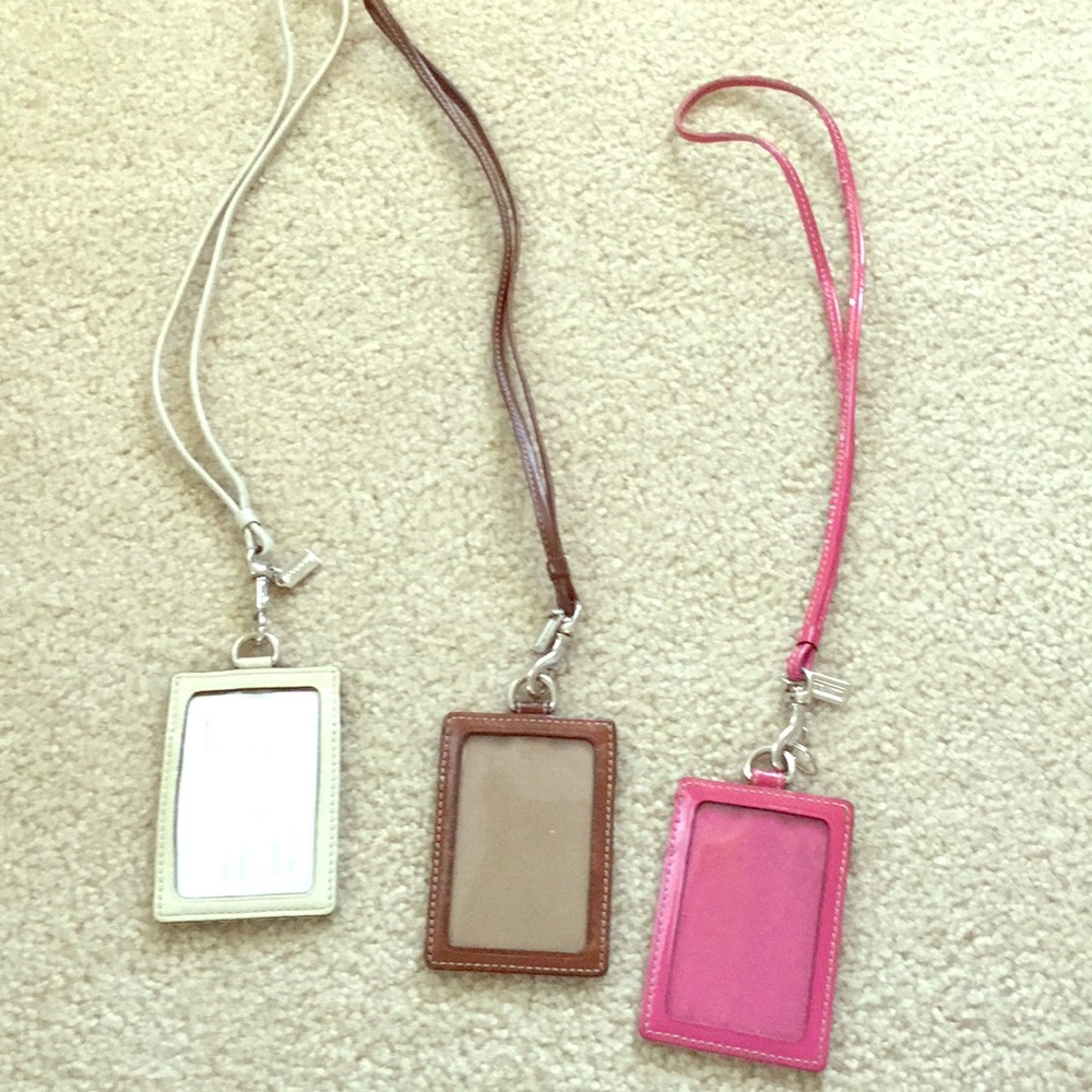 Coach name badge holders-all 3!